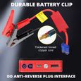 Booster Batterie Portable Jump Starter Démarrage de Voiture 12 V avec Pinces de Sûreté Intelligentes-2