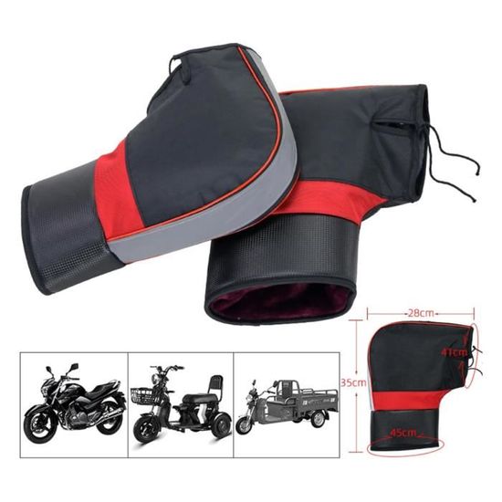 Moufles De Guidon Pour Moto/Scooter - Housse Chaud Et Étanche - Protection Mains Hiver, Universelle