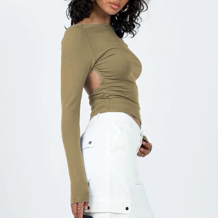 Tee Shirt Dos Nu Haut T-shirt Dos échancré à Rayures Ardene