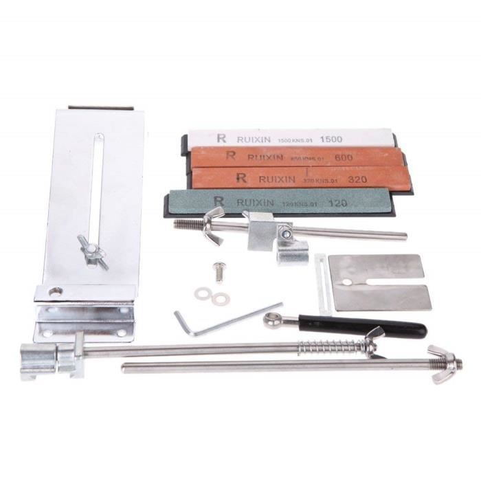 Aiguiseur De Couteaux Professionnel à Angle Fixe - 8 Pierres Rotatives (120 à 3000) - Pour Couteaux De Cuisine, Chef, Sushi - Kit Complet - 3