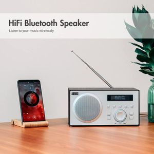 VR-Radio Radio 2 En 1 Avec DAB+, Bluetooth, Détecteur De Mouvement