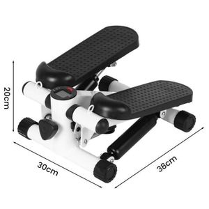 Stepper aerobic fitness réglable 5 niveaux h.1015202530 cm