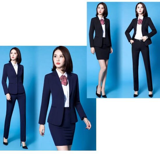 Costume Femme de marqueCostume costume dame Vetements de travail Vetements de ceremonie Entretien vetements de travail Ensemble de Noir Cdiscount Pret a Porter