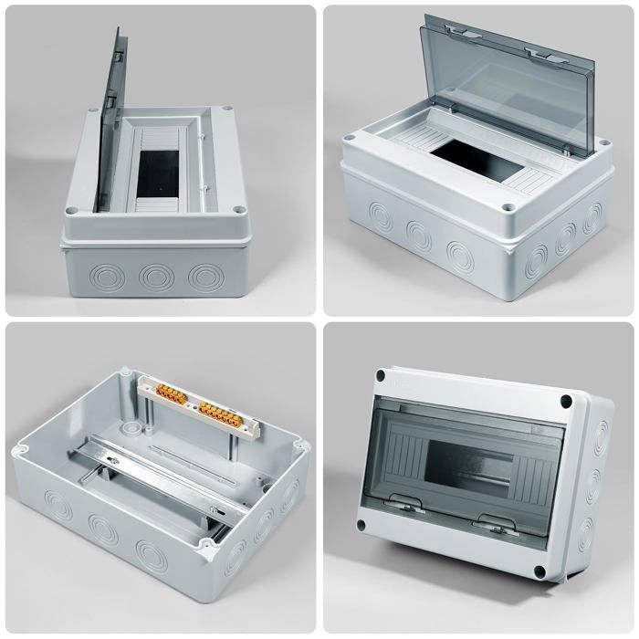 Coffret électrique étanche Extérieur En Acier Inoxydable - IP44 Avec Interrupteurs