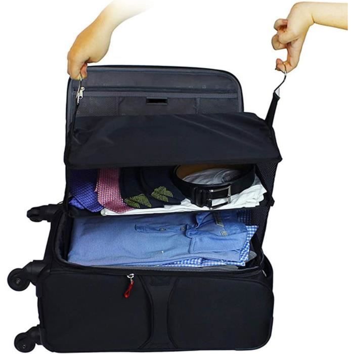 Xcase Sacs d'emballage : organiseur de valise XXL, cube d'emballage à  suspendre, 45 x 64 x 30 cm (sacs de rangement, sac de rangement de valise