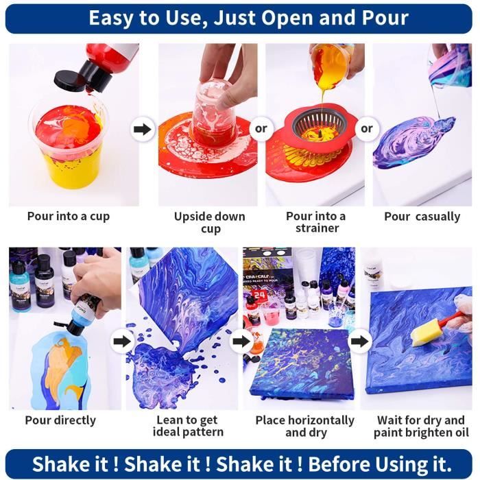 Huile de Silicone pour Peinture Acrylique - Technique de Pouring - Création  de Cellules - 50 ML[433] - Cdiscount Beaux-Arts et Loisirs créatifs