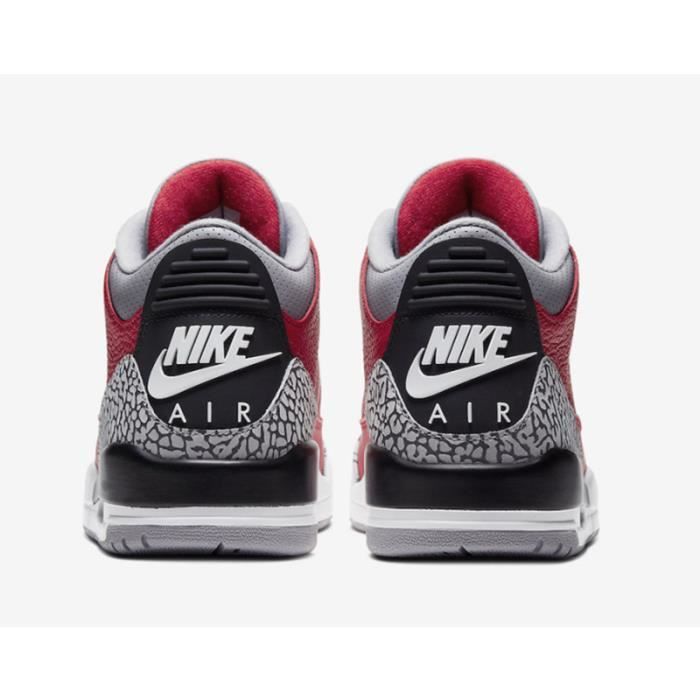 Chaussures de running Nike Air Jordan 3 Low Run Retro High pour Femme et Homme Rouge Taille 41 Cdiscount Sport