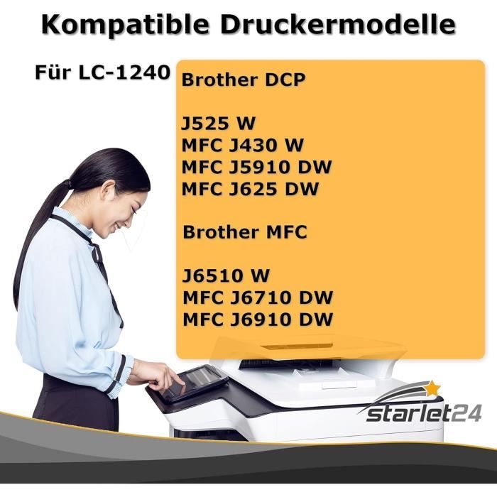 Set Ricarica Inchiostro 500ml – Compatibile Brother MFC J435W, J625, J5910DW – 4 Colori