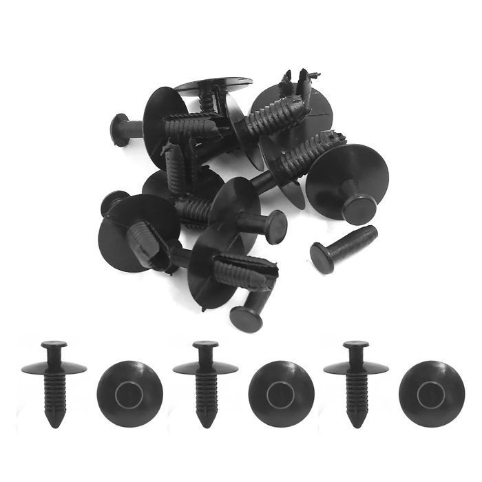 Lot De 30 Clips/rivets Plastique Pour Voiture - Trou 8x6 Mm, Pour Pare-chocs, Ailes, Portes