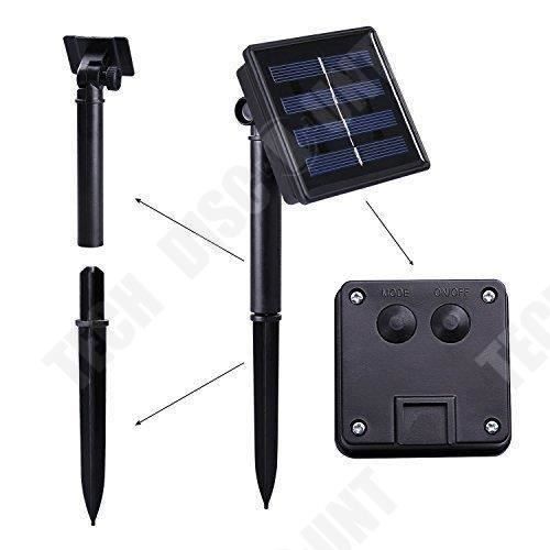 YMYNY Guirlande Lumineuse Solaire En Forme De Goutte D'eau, 50 LED, 9,5