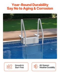 Marches De Remplacement Universelles Pour Escalier De Piscine Hors Sol - Blanc - ABS