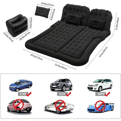 Matelas Gonflable Universel Pour Voiture – 2 Oreillers, Pompe 12V/220V, 6 Compartiments, Capacité 295 Kg