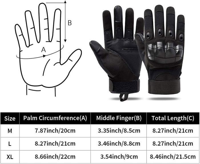 Gants Tactiques Plein-Doigt Freefire - Polyvalents (Vélo, Moto, Randonnée, Airsoft) - Taille L