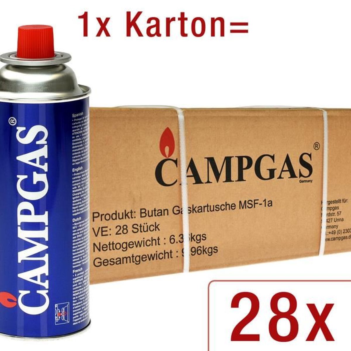 Cartouche de bouteille de gaz Campingaz 3x bidon CV470 pour