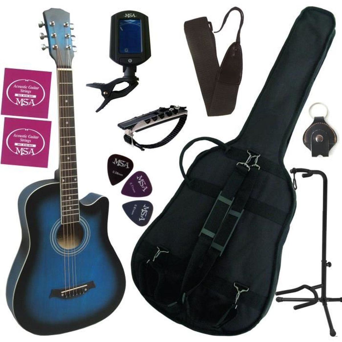Pack Guitare Classique 1/2 Pour Enfant (6-9ans) Avec 6 Accessoires (bleu) -  Cdiscount Instruments de musique