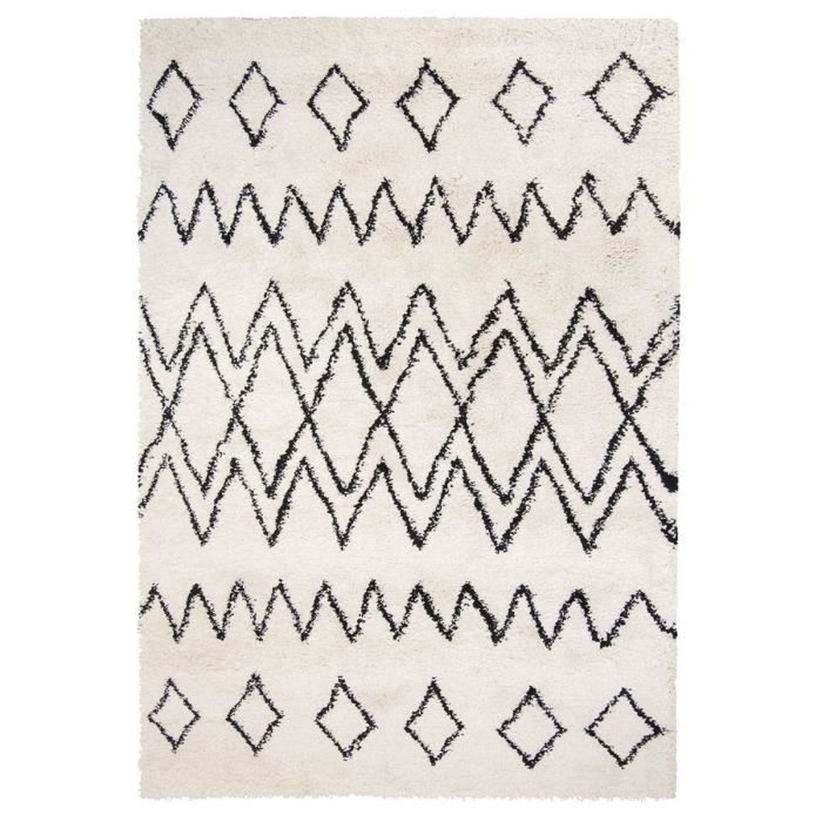 Tapis Oran Motifs Berberes Ivoire 160 X 230 Cm Achat Vente