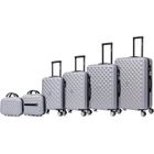 Set de Valises - CELIMS France - 6 Pièces - Gris - ABS Rigide - 360° Roulettes