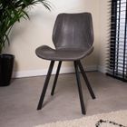 DIMEHOUSE Barry Chaise Salle A Manger Industrielle Gris