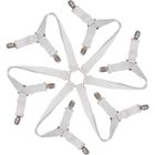 Tendeur Drap Housse Drap Attaches Réglable 6 Côtés - AZ KING - Blanc - Synthétique - Chambre