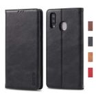 MSK Coque Galaxy A20E, Housse en Cuir Premium Flip Case Portefeuille Etui pour Samsung Galaxy A20E (Noir)