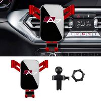 Décoration intérieure,Support de téléphone portable de voiture, GPS, pour Audi A3 A4 A5 A6 A7 A8 Q3 Q5 Q7 Q8 - For A7 Red