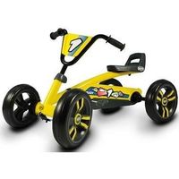 Kart à pédales Buzzy Yellow - BERG - Pour enfant de 2 à 5 ans - 4 roues stables et silencieuses