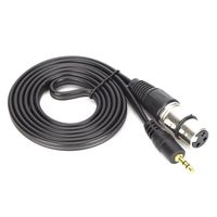 JIT Câble microphone Câble de microphone 3,5 mm mâle vers XLR femelle cordon de microphone en PVC pour appareil photo