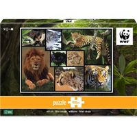 Puzzle 1000 pièces Félins Sauvages - WWF - Animaux - Multicolore - 12 ans