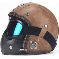 Casque moto Casque vintage Casque Harley lunettes Vintage