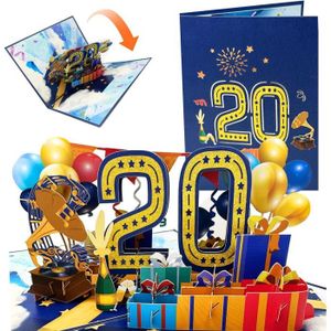 CARTE CORRESPONDANCE Carte Anniversaire Cartes 3d D'anniversaire 20 Ans