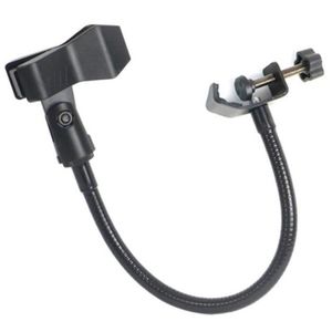 MICROPHONE - ACCESSOIRE noir-Support de microphone à col de cygne flexible avec pince de bureau, studio de radiodiffusion, équipement