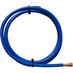 Bobine de fil H07VK 10 mm² - Bleu - 100 mètres