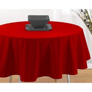 Nappe en tissu ronde 180 cm olio d'oliva rouge Nappe en tissu ronde 180 cm olio d'oliva rouge