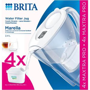 Bouteille et carafe filtrante Brita MARELLA BLEU + 13 cartouches Maxtra+ -  MARELLA BLEU P13