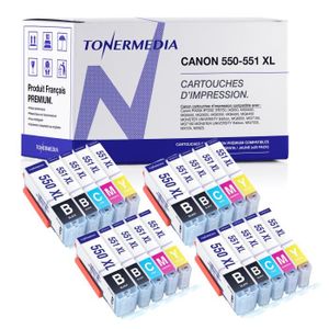 ✓ Pack 5 cartouches compatibles CANON PGI550/CLI551 XL couleur pack en  stock - 123CONSOMMABLES