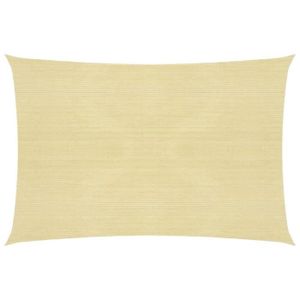 VOILE D'OMBRAGE Voile d'ombrage 160 g-m² Beige 4x7 m PEHD