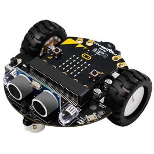 ROBOT - ANIMAL ANIMÉ Kit Robotique Programmable Robot Basé sur BBC Microbit V2 et V1 pour L'éDucation au Codage STEM avec Batterie Rechargeable (B)