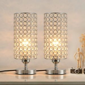 LAMPE A POSER KATENLAN Lampe de table en cristal Set de 2, lampe