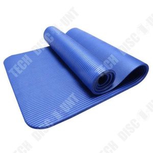 TAPIS DE SOL FITNESS Tapis de sport Yoga TECH DISCOUNT - Bleu - 183cm -