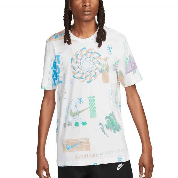 Tee shirt nike homme blanc Cdiscount