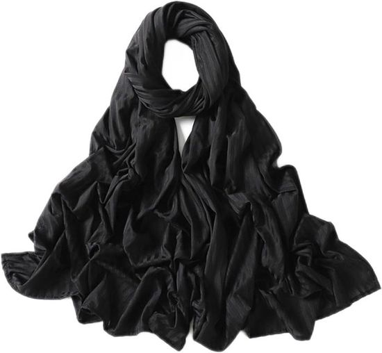 Écharpe Hijab Jersey Pour Femme - 95% Coton, 5% Lycra, Dimensions 170x70 Cm, Opaque, Confortable, Facile à Porter - 8
