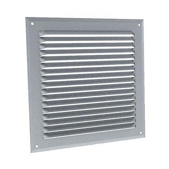 Grille de ventilation naturelle Grille de ventilation aluminium brut