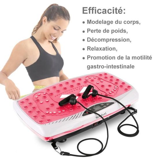 6 exercices sur plateau vibrant avec résultats