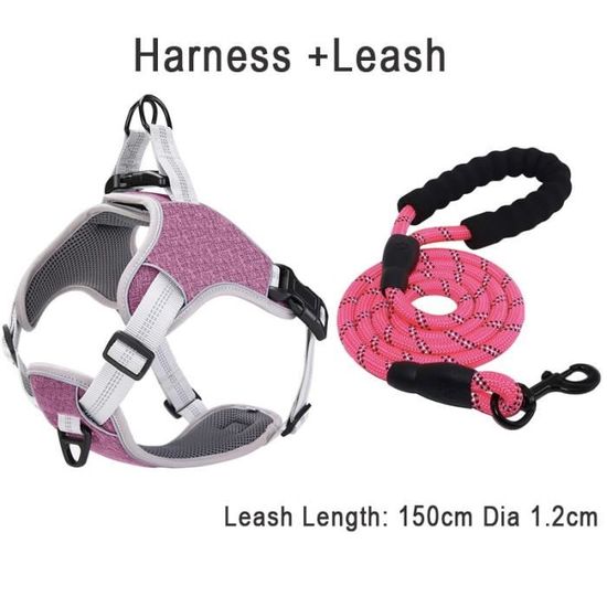 color Purple Harness Leash TAILLE L Harnais En Maille pour Chien, Gilet de Berger Allemand Labrador Golden Re