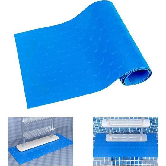 Tapis Antidérapant Pour Échelle De Piscine - PVC 90x23cm - Protection Liner - Surface Antiglisse