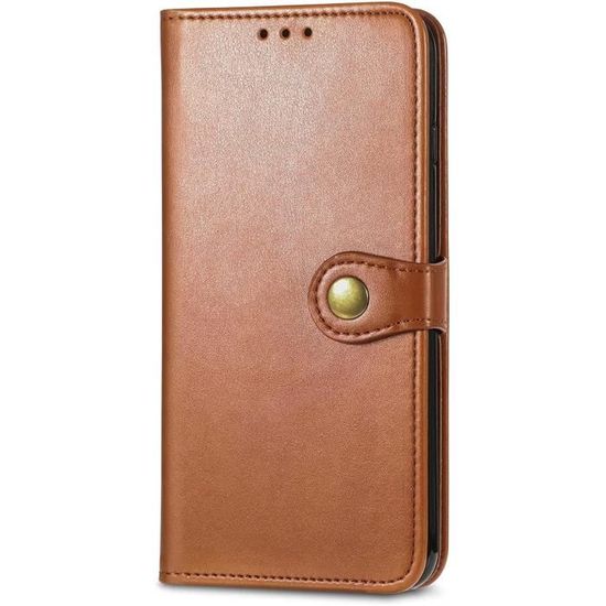 GOKEN Custodia Portafoglio In Pelle Per TCL 30 SE / TCL 306 / TCL 305 - Marrone, Con Slot Carte