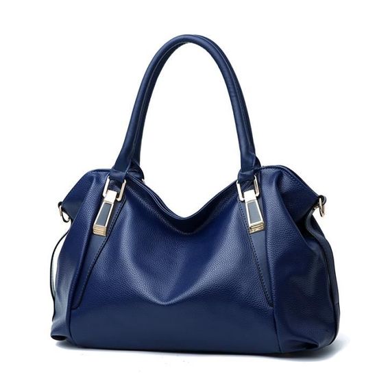 Sac à Main Femme Bleu, Style Sud-Ouest, Fait Main – Pochette Coton Avec Anse