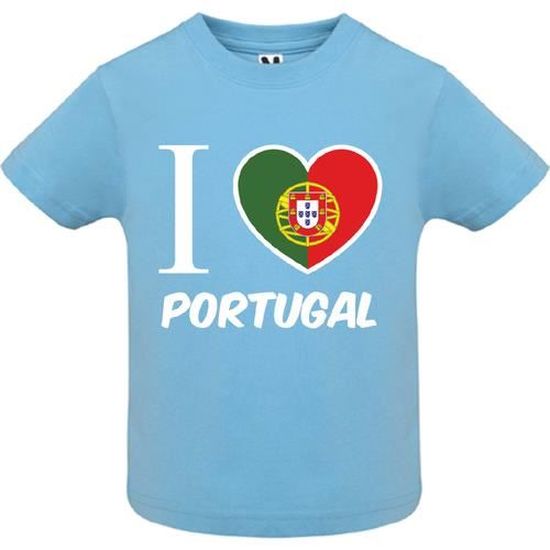 T Shirt Premium Manche Courte Bebe Garcon Bleu Jaime Le Portugal Fond Noir Bleu Cdiscount Pret A Porter