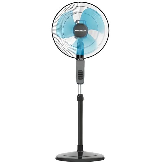rowenta vu4110f0 ventilateur sur pied 40 cm 60 watts 3 vitesses oscillant debit d air 5500 m h cdiscount bricolage