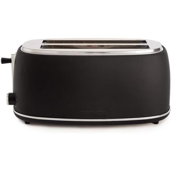 Toast Retro Stylance Xl-Grille-Pain Noir - 6 Niveaux De Puissance ...